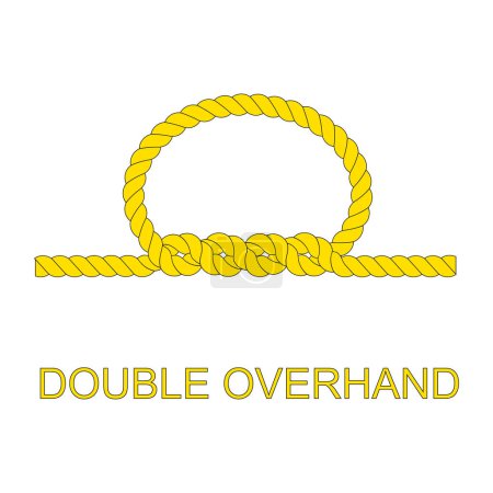 knotted rope icon with rope vector illustration design