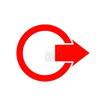 Computer-Ikone Logout Illustration Design
