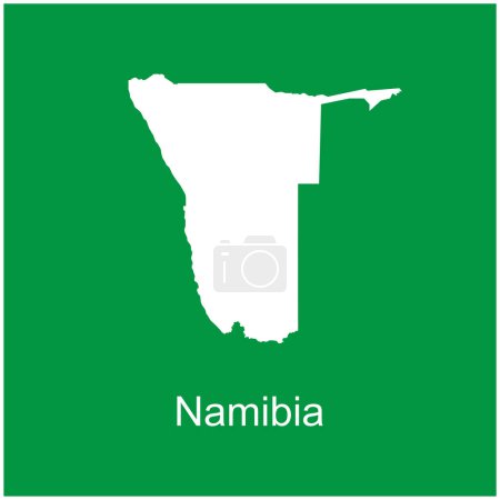 namibia country map icon africa continent illustration design