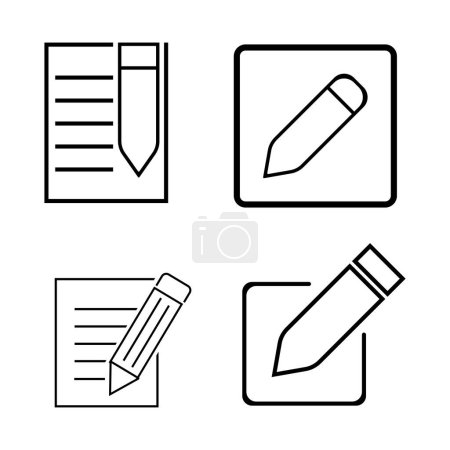 computer editing icon for web, apk, android illustration design