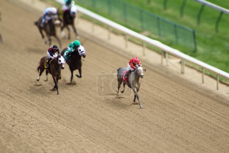 Photo for LOUISVILLE, KY - MAY 1, 2019: Churchill Downs Race 1 - Royalty Free Image