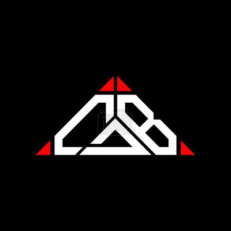 Ilustración de Diseño creativo del logotipo de la letra CDB con gráfico vectorial, logotipo simple y moderno CDB en forma de triángulo. - Imagen libre de derechos