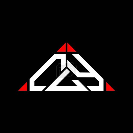 Ilustración de Diseño creativo del logotipo de la letra CLY con gráfico vectorial, logotipo CLY simple y moderno en forma de triángulo. - Imagen libre de derechos