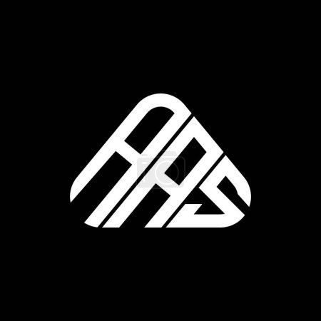Ilustración de Diseño creativo del logotipo de la letra AAS con gráfico vectorial, logotipo simple y moderno AAS en forma de triángulo. - Imagen libre de derechos