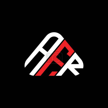 Téléchargez les illustrations : AFR letter logo creative design with vector graphic, AFR simple and modern logo in triangle shape. - en licence libre de droit