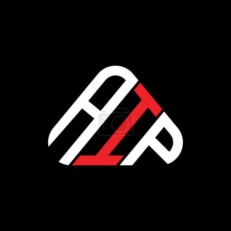 Ilustración de Diseño creativo del logotipo de la letra AIP con gráfico vectorial, logotipo simple y moderno AIP en forma de triángulo. - Imagen libre de derechos