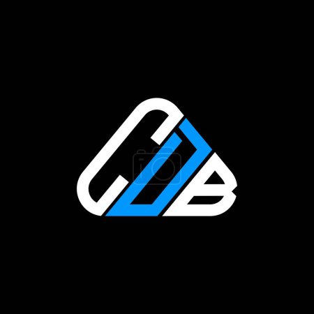 Ilustración de Diseño creativo del logotipo de la letra CDB con gráfico vectorial, logotipo simple y moderno CDB en forma de triángulo redondo. - Imagen libre de derechos
