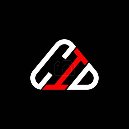 Ilustración de Diseño creativo del logotipo de la letra CID con gráfico vectorial, logotipo simple y moderno CID en forma de triángulo redondo. - Imagen libre de derechos