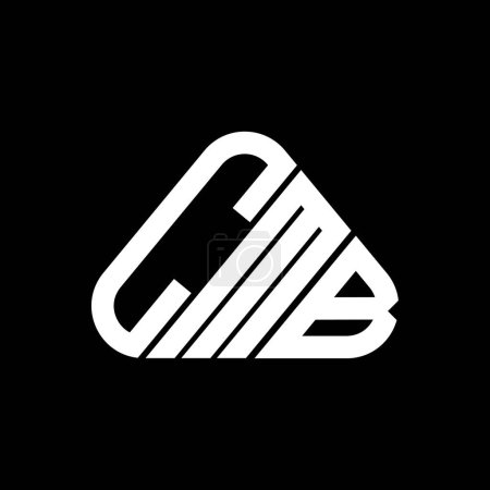 Ilustración de Diseño creativo del logotipo de la letra CMB con gráfico vectorial, logotipo simple y moderno CMB en forma de triángulo redondo. - Imagen libre de derechos