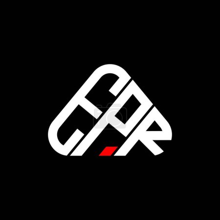 Téléchargez les illustrations : Logo lettre EPR design créatif avec graphique vectoriel, logo EPR simple et moderne en forme de triangle rond. - en licence libre de droit