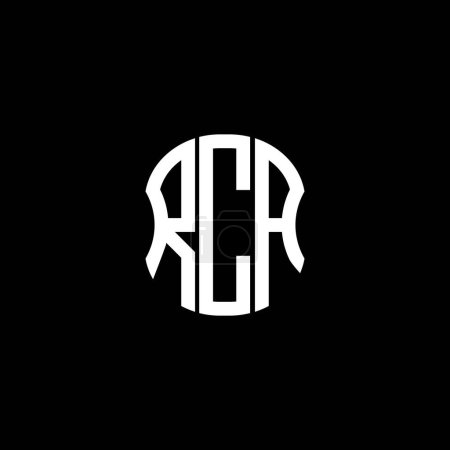 Ilustración de Logotipo carta RCA diseño creativo abstracto. RCA diseño único - Imagen libre de derechos