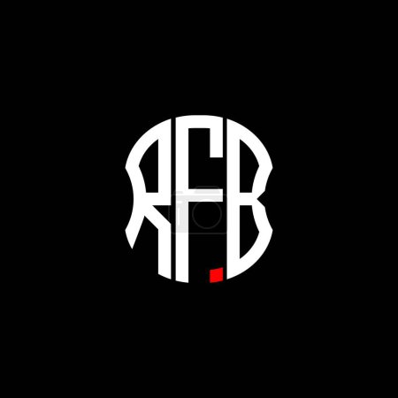 Téléchargez les illustrations : RFB lettre logo abstrait design créatif. RFB design unique - en licence libre de droit