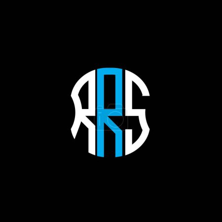 Ilustración de Logotipo carta RRS diseño creativo abstracto. RRS diseño único - Imagen libre de derechos