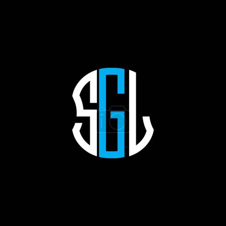 Téléchargez les illustrations : SGL lettre logo abstrait design créatif. SGL design unique - en licence libre de droit