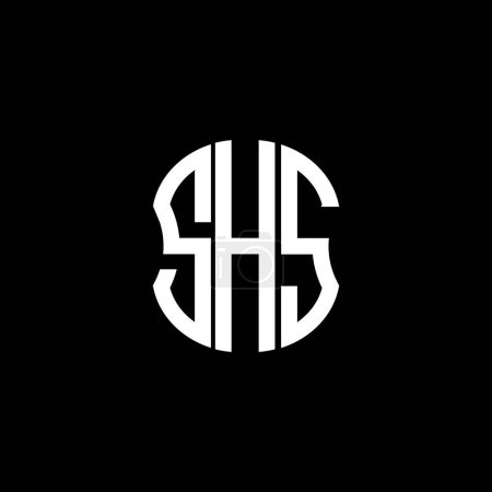 Téléchargez les illustrations : SHS lettre logo abstrait design créatif. SHS design unique - en licence libre de droit