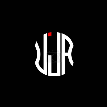 Ilustración de Diseño creativo abstracto del logotipo de la letra UJA. UJA diseño único - Imagen libre de derechos