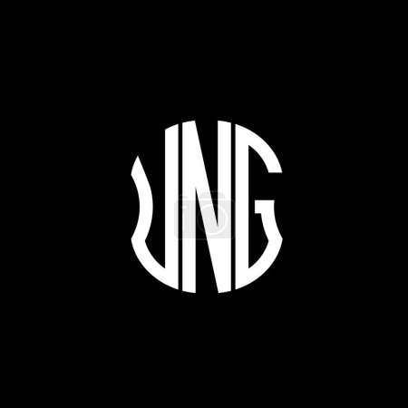 Ilustración de UMG letra logo diseño creativo abstracto. UMG diseño único - Imagen libre de derechos