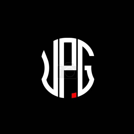 Ilustración de Diseño creativo abstracto del logotipo de la letra UPG. Diseño único UPG - Imagen libre de derechos