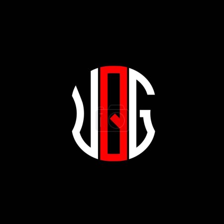 Ilustración de Diseño creativo abstracto del logotipo de la letra UPG. Diseño único UPG - Imagen libre de derechos