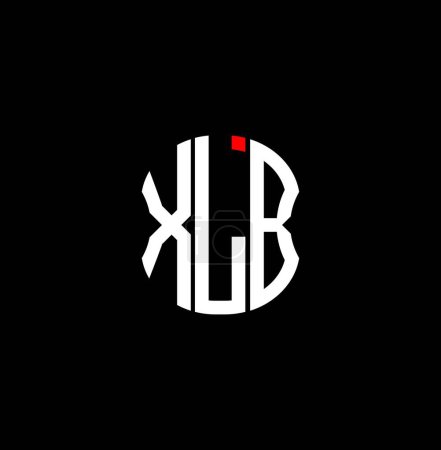Téléchargez les illustrations : Logo lettre XLB design créatif abstrait. Design unique XLB - en licence libre de droit