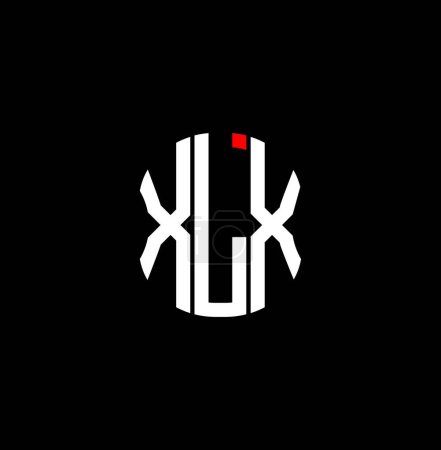 Ilustración de Diseño creativo abstracto del logotipo de la letra XLX. XLX diseño único - Imagen libre de derechos