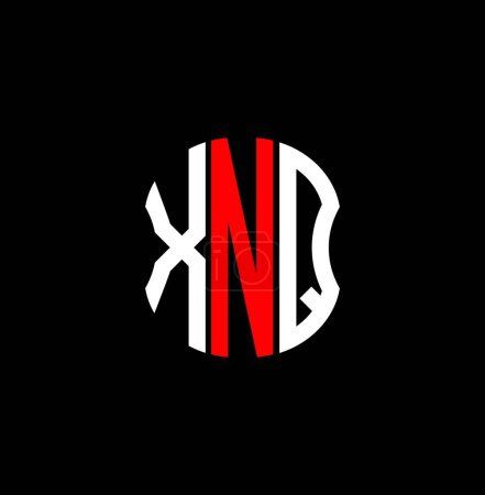 Ilustración de Diseño creativo abstracto del logotipo de la letra XNQ. XNQ diseño único - Imagen libre de derechos