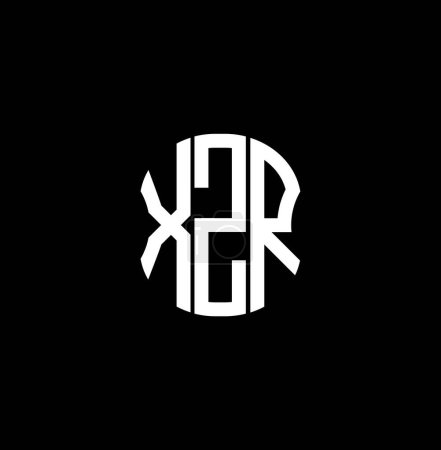 Ilustración de Diseño creativo abstracto del logotipo de la letra XZR. XZR diseño único - Imagen libre de derechos
