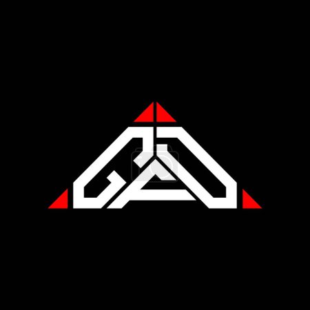 Ilustración de Diseño creativo del logotipo de la letra GFD con gráfico vectorial, logotipo simple y moderno GFD. - Imagen libre de derechos
