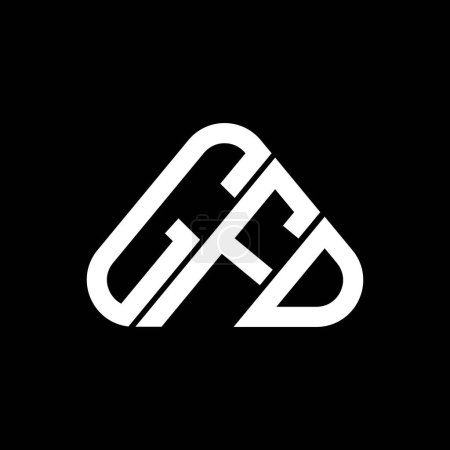Ilustración de Diseño creativo del logotipo de la letra GFD con gráfico vectorial, logotipo simple y moderno GFD. - Imagen libre de derechos