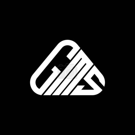 Ilustración de Diseño creativo del logotipo de la letra de GMS con gráfico vectorial, logotipo simple y moderno de GMS. - Imagen libre de derechos