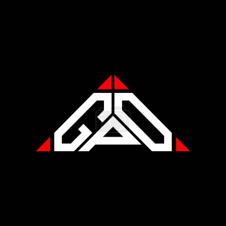 Ilustración de Diseño creativo del logotipo de la letra de GPO con gráfico vectorial, logotipo simple y moderno de GPO. - Imagen libre de derechos