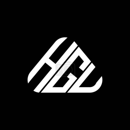 Ilustración de Diseño creativo del logotipo de la letra de HGU con gráfico vectorial, logotipo simple y moderno de HGU. - Imagen libre de derechos