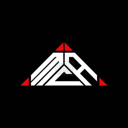Ilustración de Diseño creativo del logotipo de la letra de MCA con gráfico vectorial, logotipo simple y moderno de MCA. - Imagen libre de derechos