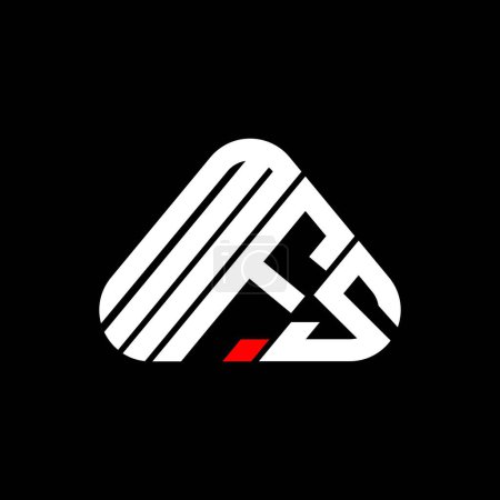 Ilustración de Diseño creativo del logotipo de la letra de MFS con gráfico vectorial, logotipo simple y moderno de MFS. - Imagen libre de derechos
