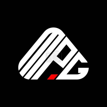 Ilustración de Diseño creativo del logotipo de la letra MPG con gráfico vectorial, logotipo simple y moderno de MPG. - Imagen libre de derechos