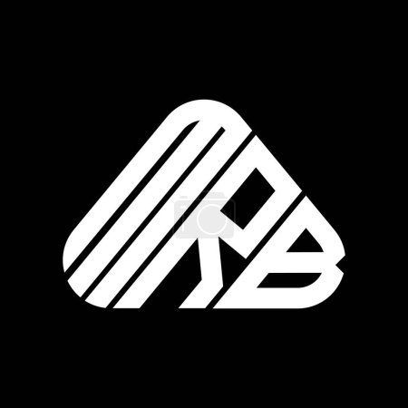 Ilustración de Diseño creativo del logotipo de la letra MRB con gráfico vectorial, logotipo simple y moderno MRB. - Imagen libre de derechos