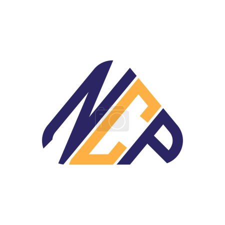 Téléchargez les illustrations : NCP lettre logo design créatif avec graphique vectoriel, NCP logo simple et moderne. - en licence libre de droit
