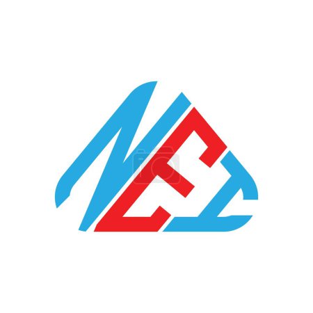 Téléchargez les illustrations : NEI lettre logo design créatif avec graphique vectoriel, NEI logo simple et moderne. - en licence libre de droit