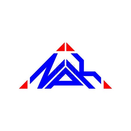 Ilustración de Diseño creativo del logotipo de la letra de NPK con gráfico vectorial, logotipo simple y moderno de NPK. - Imagen libre de derechos