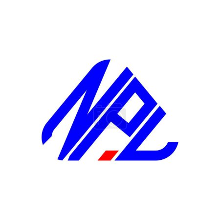 Illustration for NPL letter logo creative design with vector graphic, NPL simple and modern logo. - Royalty Free Image