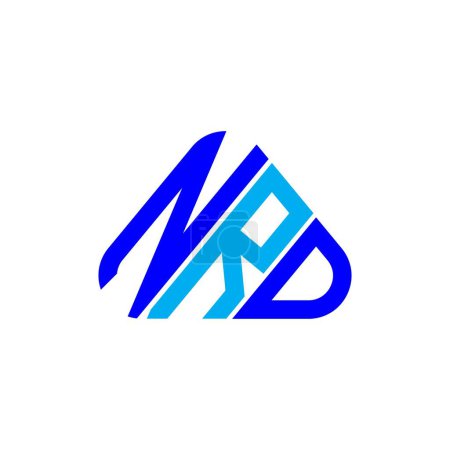 Ilustración de Diseño creativo del logotipo de la letra NRD con gráfico vectorial, logotipo simple y moderno de NRD. - Imagen libre de derechos