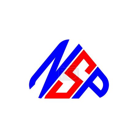 Téléchargez les illustrations : NSP lettre logo design créatif avec graphique vectoriel, NSP logo simple et moderne. - en licence libre de droit