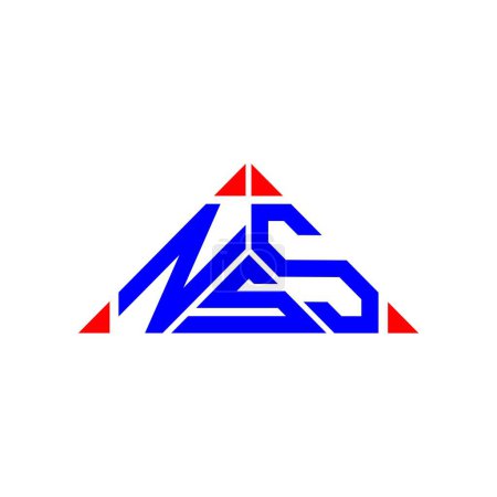 Ilustración de Diseño creativo del logotipo de la letra de NSS con gráfico vectorial, logotipo simple y moderno de NSS. - Imagen libre de derechos