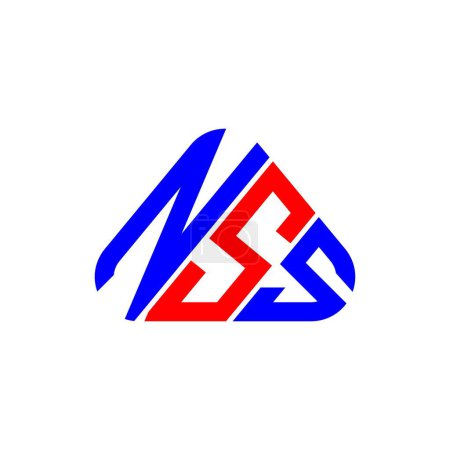 Ilustración de Diseño creativo del logotipo de la letra de NSS con gráfico vectorial, logotipo simple y moderno de NSS. - Imagen libre de derechos