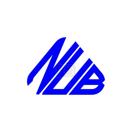 Téléchargez les illustrations : NUB lettre logo design créatif avec graphique vectoriel, NUB logo simple et moderne. - en licence libre de droit