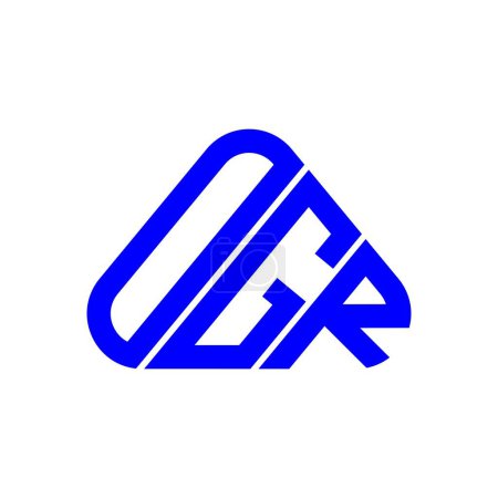 Téléchargez les illustrations : OGR lettre logo design créatif avec graphique vectoriel, OGR logo simple et moderne. - en licence libre de droit