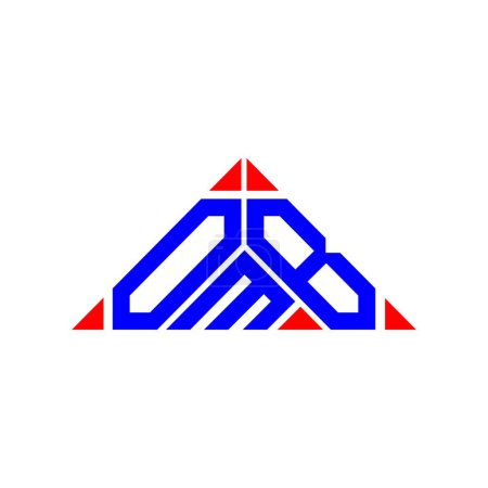 Ilustración de Diseño creativo del logotipo de la letra OMB con gráfico vectorial, logotipo OMB simple y moderno. - Imagen libre de derechos