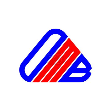 Ilustración de Diseño creativo del logotipo de la letra OMB con gráfico vectorial, logotipo OMB simple y moderno. - Imagen libre de derechos