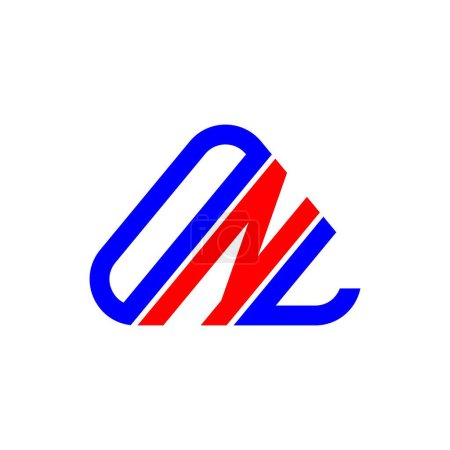 Ilustración de Diseño creativo del logotipo de la letra ONL con gráfico vectorial, logotipo simple y moderno ONL. - Imagen libre de derechos