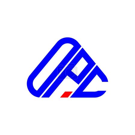 Téléchargez les illustrations : OPC lettre logo design créatif avec graphique vectoriel, OPC logo simple et moderne. - en licence libre de droit